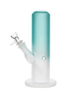 Glasbong, Modell Tower, Farbe Türkis oberer Teil, rest sandgestrahlt Marke Ziggi Jackson