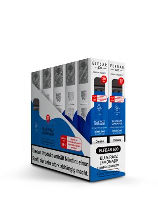Elf Bar- 600 Blue Razz Lemonade 20 mg/ml Disposable (10er Paket)