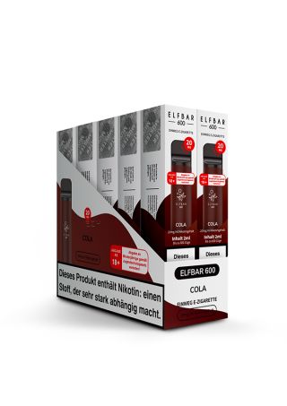 Elf Bar- 600 Cola 20 mg/ml Disposable (10er Paket)