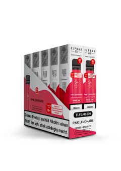 Elf Bar- 600 Pink Lemonade 20 mg/ml Disposable (10er Paket)