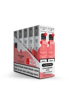 Elf Bar- 600 Strawberry Kiwi 20 mg/ml Disposable (10er Paket)